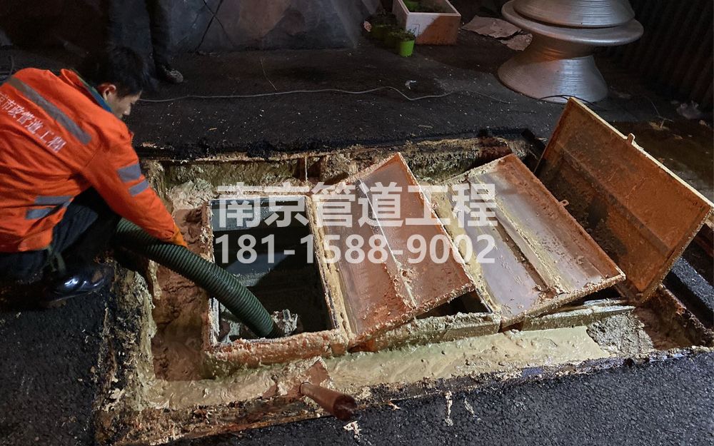276石埠桥村饭店隔油池清理